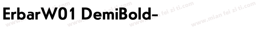 ErbarW01 DemiBold字体转换